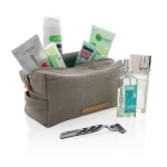 Trousse de toilette en toile idéale pour les bagages à main Casual couleur gris deuxième vue