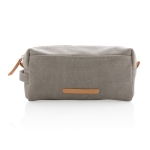 Trousse de toilette en toile idéale pour les bagages à main Casual couleur gris troisième vue