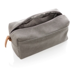 Trousse de toilette en toile idéale pour les bagages à main Casual couleur gris cinquième vue