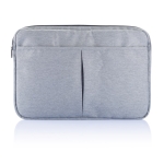 Housse pour ordinateur portable en polyester sans PVC 15” Accessories couleur gris troisième vue