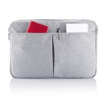 Housse pour ordinateur portable en polyester sans PVC 15” Accessories couleur gris quatrième vue