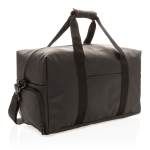 Élégant sac de voyage en cuir synthétique avec sangle ajustable Smooth couleur noir
