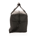 Élégant sac de voyage en cuir synthétique avec sangle ajustable Smooth couleur noir cinquième vue