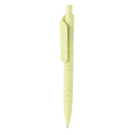 Stylo écologique personnalisé, paille de blé Encre bleue Straw Colors couleur vert clair