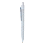 Stylo écologique personnalisé, paille de blé Encre bleue Straw Colors couleur bleu ciel deuxième vue