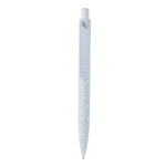 Stylo écologique personnalisé, paille de blé Encre bleue Straw Colors couleur bleu ciel troisième vue