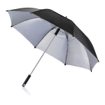 Grand parapluie publicitaire avec double couche de tissu Ø120 Cyclone couleur noir