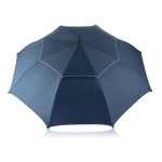 Grand parapluie publicitaire avec double couche de tissu Ø120 Cyclone couleur bleu deuxième vue