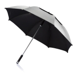 Grand parapluie publicitaire avec double couche de tissu Ø120 Cyclone couleur gris