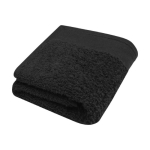 Serviette de bain en coton épaisse 50x30cm et 550 g/m2 Seasons Guest couleur noir