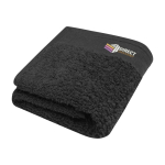 Serviette de bain en coton épaisse 50x30cm et 550 g/m2 Seasons Guest couleur noir