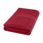 Serviette de bain personnalisée 70x140 cm en coton de 450 g/m2 SoftBath couleur rouge