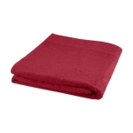 Serviette écologique de 100x180 cm en coton de 450 g/m2 Soft Beach couleur rouge
