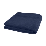 Serviette écologique de 100x180 cm en coton de 450 g/m2 Soft Beach couleur bleu marine