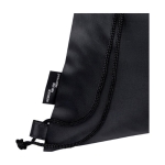 Sac à dos ficelle personnalisable RPET pliable avec une poche avant couleur gris vue détail 2
