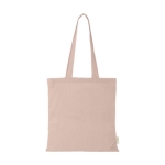 Fourre-tout en coton biologique coloré 140 g/m2 Organic Pure Colors couleur rose clair  deuxième vue frontale