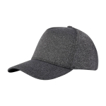 Casquette élastique à cinq panneaux en gris 300 g/m2 Elastic couleur gris foncé deuxième vue frontale