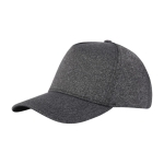 Casquette élastique à cinq panneaux en gris 300 g/m2 Elastic