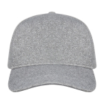 Casquette élastique à cinq panneaux en gris 300 g/m2 Elastic deuxième vue frontale