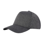 Casquette élastique à cinq panneaux en gris 300 g/m2 Elastic