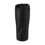 Verre thermos au design géométrique original de vagues 450ml Waves couleur noir
