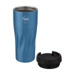 Verre thermos au design géométrique original de vagues 450ml Waves couleur bleu