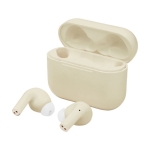 Écouteurs à double micro et à appairage automatique Braavos couleur blanc cassé