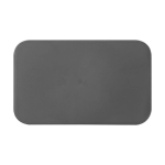 Lunch box coloré en PET recyclé avec deux compartiments de 1,4L MIYO couleur gris deuxième vue