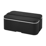Lunch box de couleur avec bande de sécurité en PET recyclé 700ml MIYO couleur noir