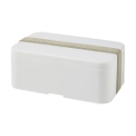 Lunch box de couleur avec bande de sécurité en PET recyclé 700ml MIYO couleur blanc