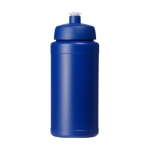 Gourde sportive publicitaire de haute qualité 500 ml Baseline® couleur bleu deuxième vue frontale