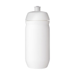 Gourde publicitaire en plastique fabriquée en Europe 500 ml HydroFlex™ couleur blanc deuxième vue frontale