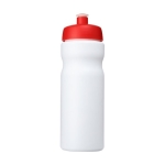 Bidon sport personnalisé 650 ml Baseline® Plus Bicolor couleur rouge deuxième vue frontale