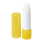 Baume à lèvres en tube coloré à personnaliser avec le logo Beauty couleur jaune