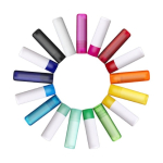 Baume à lèvres en tube coloré à personnaliser avec le logo Beauty deuxième vue en couleurs