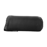 Couverture publicitaire en polaire avec housse 200 g/m² Summit couleur noir vue frontale