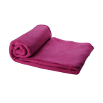 Couverture publicitaire en polaire avec housse 200 g/m² Summit couleur fuchsia deuxième vue