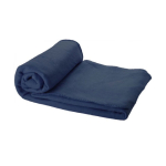 Couverture publicitaire en polaire avec housse 200 g/m² Summit couleur bleu marine deuxième vue