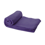 Couverture publicitaire en polaire avec housse 200 g/m² Summit couleur mauve deuxième vue