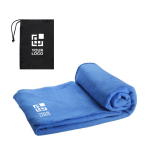 Couverture publicitaire en polaire avec housse 200 g/m² Summit avec zone d'impression