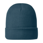 Élégant bonnet d'hiver publicitaire Elevate™ Irwin couleur cyan deuxième vue frontale