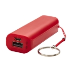 Batterie de secours colorée avec porte-clés 1.200 mAh Energy couleur rouge