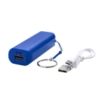 Batterie de secours colorée avec porte-clés 1.200 mAh Energy couleur bleu roi deuxième vue