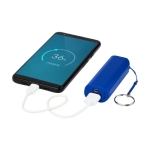 Batterie de secours colorée avec porte-clés 1.200 mAh Energy couleur bleu roi troisième vue