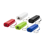 Batterie de secours colorée avec porte-clés 1.200 mAh Energy couleur bleu roi deuxième vue en couleurs