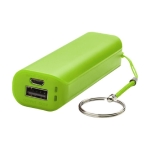 Batterie de secours colorée avec porte-clés 1.200 mAh Energy couleur vert lime