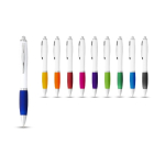 Stylo avec logo pas cher pour entreprise avec Encre Noire ColorBlanc couleur bleu ciel deuxième vue en couleurs