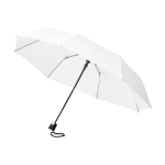 Parapluie personnalisable pliant de haute qualité Ø95 Downtown couleur blanc deuxième vue frontale