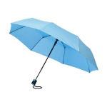 Parapluie personnalisable pliant de haute qualité Ø95 Downtown couleur bleu ciel