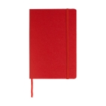 Carnet thermogravé avec poche A5 pages lignées JournalBooks Classic couleur rouge deuxième vue frontale